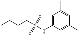 N-(3,5-dimethylphenyl)butane-1-sulfonamide,884626-11-3,结构式