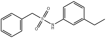 N-(3-ethylphenyl)-1-phenylmethanesulfonamide Structure
