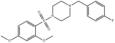 885386-88-9 1-(2,4-dimethoxyphenyl)sulfonyl-4-[(4-fluorophenyl)methyl]piperazine