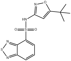 N-(5-tert-butyl-1,2-oxazol-3-yl)-2,1,3-benzothiadiazole-4-sulfonamide Structure