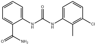2-[(3-chloro-2-methylphenyl)carbamoylamino]benzamide Struktur