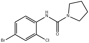 N-(4-bromo-2-chlorophenyl)pyrrolidine-1-carboxamide Struktur