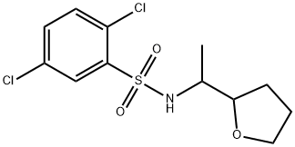 2,5-dichloro-N-[1-(oxolan-2-yl)ethyl]benzenesulfonamide Struktur