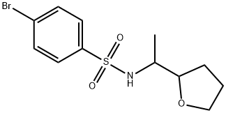 4-bromo-N-[1-(oxolan-2-yl)ethyl]benzenesulfonamide Struktur