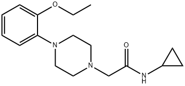 N-cyclopropyl-2-[4-(2-ethoxyphenyl)piperazin-1-yl]acetamide Struktur