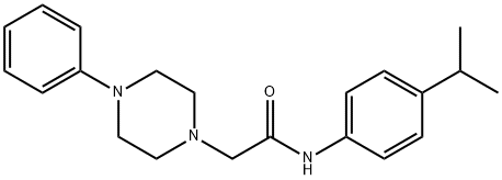 2-(4-phenylpiperazin-1-yl)-N-(4-propan-2-ylphenyl)acetamide Struktur