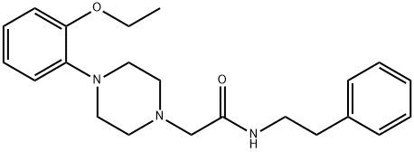 2-[4-(2-ethoxyphenyl)piperazin-1-yl]-N-(2-phenylethyl)acetamide 化学構造式