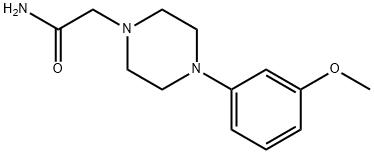 2-[4-(3-methoxyphenyl)piperazin-1-yl]acetamide 化学構造式