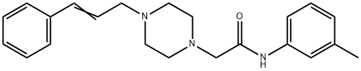 N-(3-methylphenyl)-2-[4-[(E)-3-phenylprop-2-enyl]piperazin-1-yl]acetamide Struktur