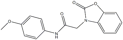 N-(4-methoxyphenyl)-2-(2-oxo-1,3-benzoxazol-3-yl)acetamide,886189-17-9,结构式