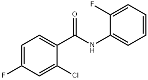 2-chloro-4-fluoro-N-(2-fluorophenyl)benzamide Struktur
