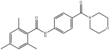 886624-62-0 2,4,6-trimethyl-N-[4-(morpholine-4-carbonyl)phenyl]benzamide