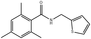 2,4,6-trimethyl-N-(thiophen-2-ylmethyl)benzamide Structure