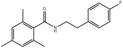 N-[2-(4-fluorophenyl)ethyl]-2,4,6-trimethylbenzamide 结构式