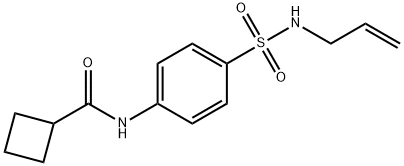 N-[4-(prop-2-enylsulfamoyl)phenyl]cyclobutanecarboxamide|