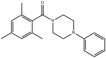 (4-phenylpiperazin-1-yl)-(2,4,6-trimethylphenyl)methanone Structure