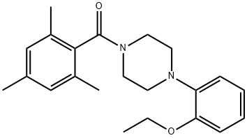 [4-(2-ethoxyphenyl)piperazin-1-yl]-(2,4,6-trimethylphenyl)methanone Struktur