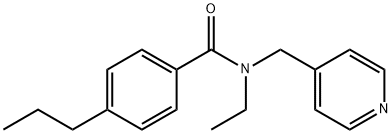 N-ethyl-4-propyl-N-(pyridin-4-ylmethyl)benzamide,886627-42-5,结构式