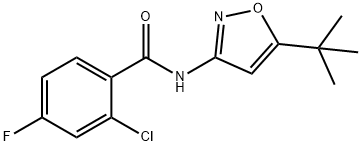 N-(5-tert-butyl-1,2-oxazol-3-yl)-2-chloro-4-fluorobenzamide Structure