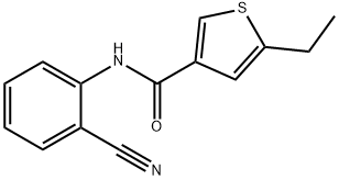 N-(2-cyanophenyl)-5-ethylthiophene-3-carboxamide Structure