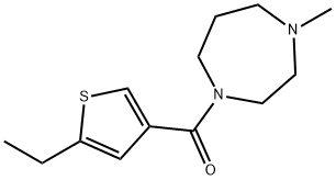 (5-ethylthiophen-3-yl)-(4-methyl-1,4-diazepan-1-yl)methanone Struktur