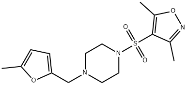 886630-63-3 3,5-dimethyl-4-[4-[(5-methylfuran-2-yl)methyl]piperazin-1-yl]sulfonyl-1,2-oxazole