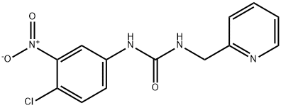 1-(4-chloro-3-nitrophenyl)-3-(pyridin-2-ylmethyl)urea Structure