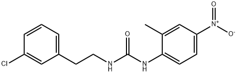 1-[2-(3-chlorophenyl)ethyl]-3-(2-methyl-4-nitrophenyl)urea Structure