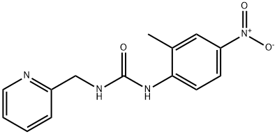1-(2-methyl-4-nitrophenyl)-3-(pyridin-2-ylmethyl)urea Structure