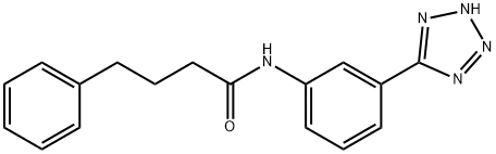 4-phenyl-N-[3-(2H-tetrazol-5-yl)phenyl]butanamide Structure