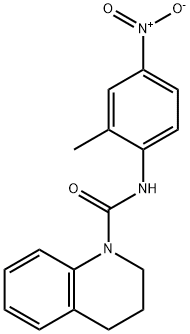 N-(2-methyl-4-nitrophenyl)-3,4-dihydro-2H-quinoline-1-carboxamide Structure