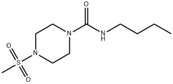 N-butyl-4-methylsulfonylpiperazine-1-carboxamide Structure