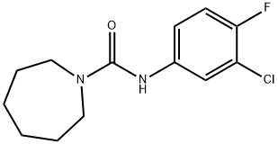 N-(3-chloro-4-fluorophenyl)azepane-1-carboxamide Structure