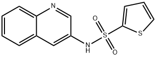 N-quinolin-3-ylthiophene-2-sulfonamide 化学構造式