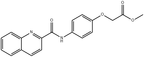 methyl 2-[4-(quinoline-2-carbonylamino)phenoxy]acetate Structure