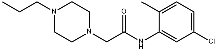 N-(5-chloro-2-methylphenyl)-2-(4-propylpiperazin-1-yl)acetamide 结构式