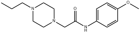 N-(4-methoxyphenyl)-2-(4-propylpiperazin-1-yl)acetamide Struktur