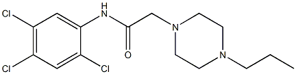 2-(4-propylpiperazin-1-yl)-N-(2,4,5-trichlorophenyl)acetamide Structure