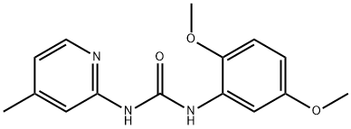 1-(2,5-dimethoxyphenyl)-3-(4-methylpyridin-2-yl)urea Structure