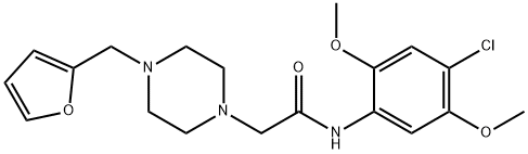 N-(4-chloro-2,5-dimethoxyphenyl)-2-[4-(furan-2-ylmethyl)piperazin-1-yl]acetamide Structure