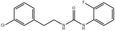 1-[2-(3-chlorophenyl)ethyl]-3-(2-fluorophenyl)urea Structure