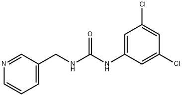 1-(3,5-dichlorophenyl)-3-(pyridin-3-ylmethyl)urea Struktur