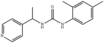 1-(2,4-dimethylphenyl)-3-(1-pyridin-4-ylethyl)urea Structure