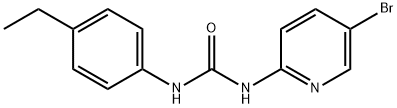 1-(5-bromopyridin-2-yl)-3-(4-ethylphenyl)urea Struktur