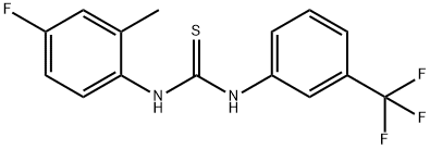 1-(4-fluoro-2-methylphenyl)-3-[3-(trifluoromethyl)phenyl]thiourea Structure