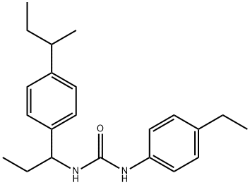 1-[1-(4-butan-2-ylphenyl)propyl]-3-(4-ethylphenyl)urea Structure