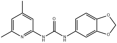 1-(1,3-benzodioxol-5-yl)-3-(4,6-dimethylpyridin-2-yl)urea Struktur