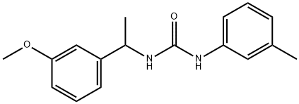 1-[1-(3-methoxyphenyl)ethyl]-3-(3-methylphenyl)urea Structure