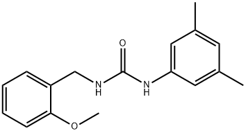 1-(3,5-dimethylphenyl)-3-[(2-methoxyphenyl)methyl]urea Structure