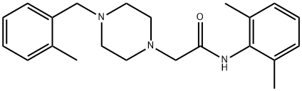 N-(2,6-dimethylphenyl)-2-[4-[(2-methylphenyl)methyl]piperazin-1-yl]acetamide Structure